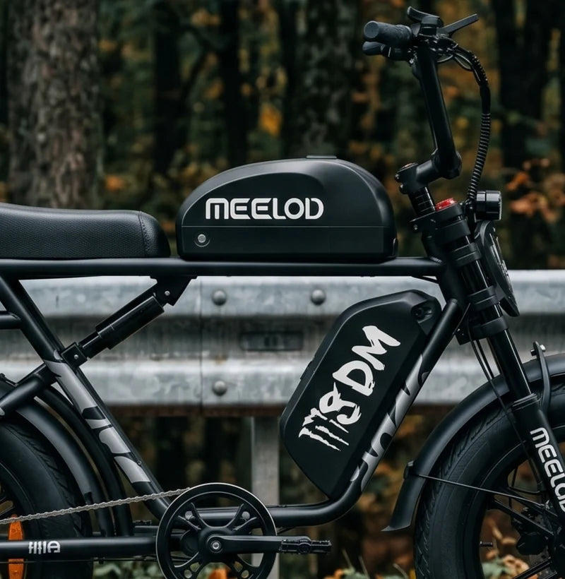 Meelod M8DM 2400W Dual Motor Dual Battery Fat Tire Ebike With Extended Double Seat