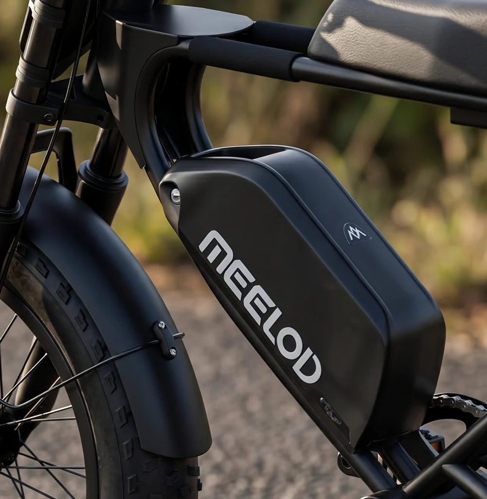 Meelod   DK200F   Moped-Style   Fat   Tire   Electric   Bike   for   Adults
