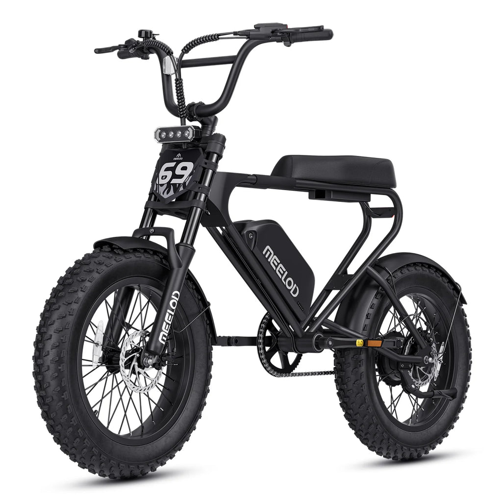 Meelod   DK200F   Moped-Style   Fat   Tire   Electric   Bike   for   Adults