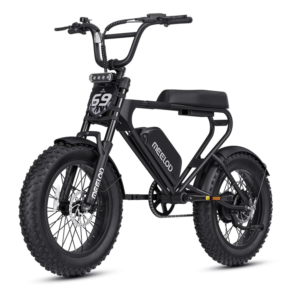 Meelod   DK200F   Moped-Style   Fat   Tire   Electric   Bike   for   Adults