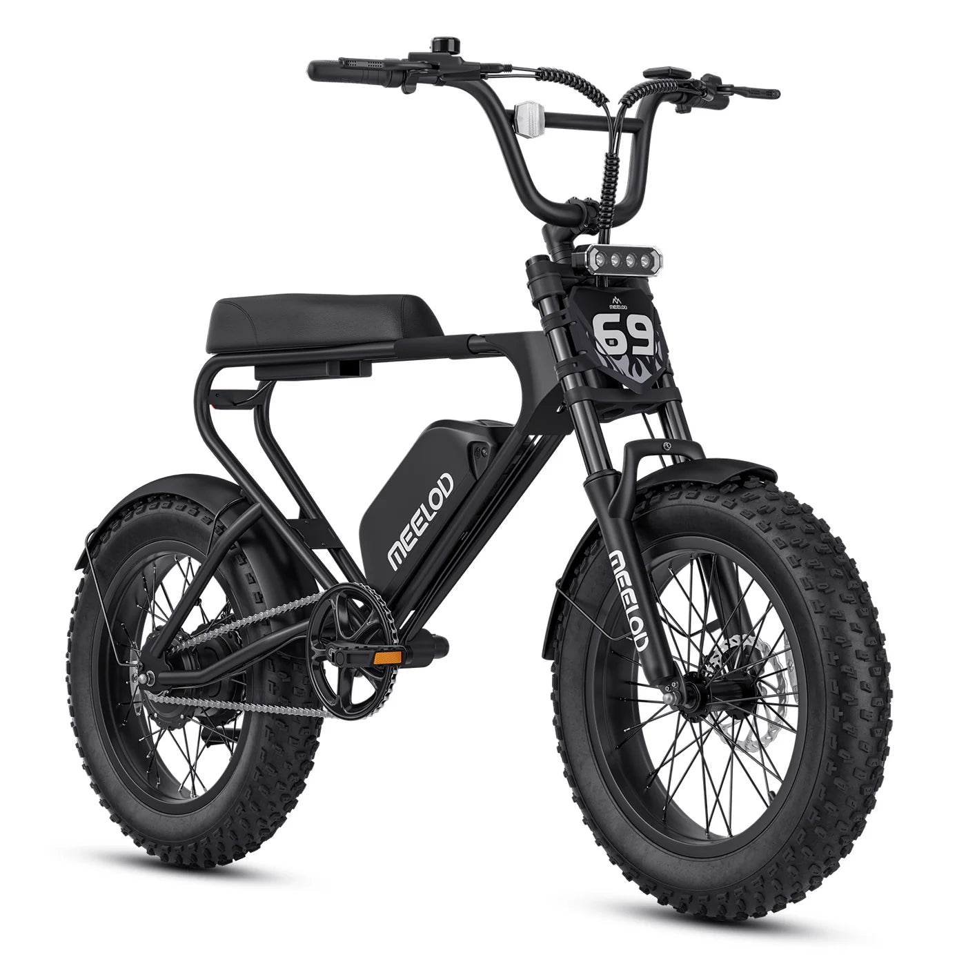 Meelod   DK200F   Moped-Style   Fat   Tire   Electric   Bike   for   Adults
