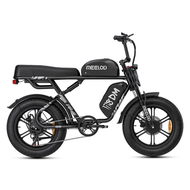 Meelod M8DM 2400W Dual Motor Dual Battery Fat Tire Ebike With Extended Double Seat