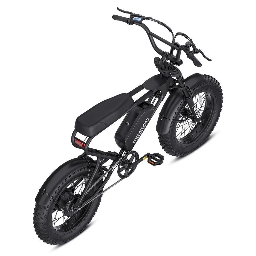 Meelod   DK200F   Moped-Style   Fat   Tire   Electric   Bike   for   Adults