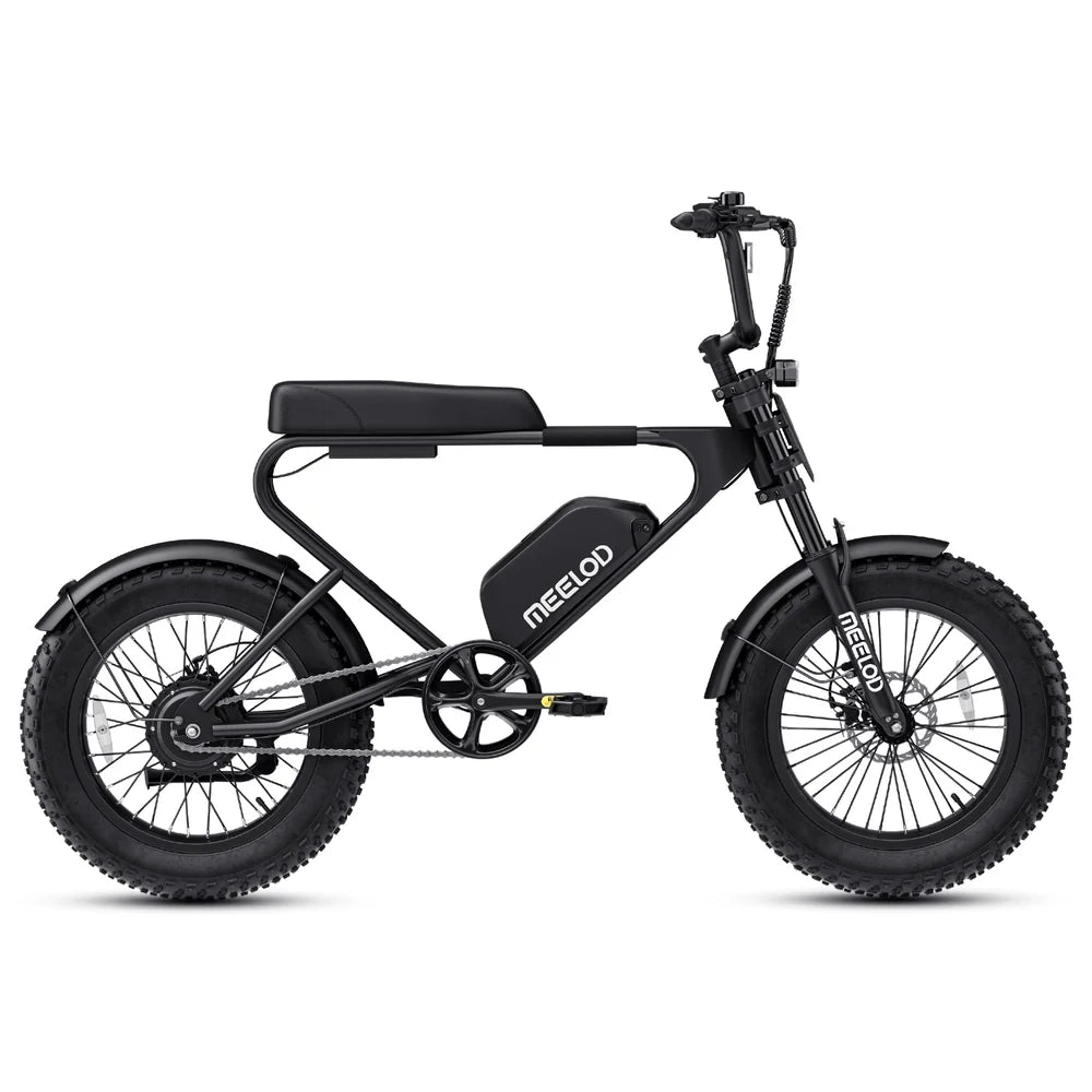 Meelod   DK200F   Moped-Style   Fat   Tire   Electric   Bike   for   Adults