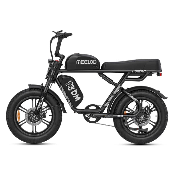 Meelod M8DM 2400W Dual Motor Dual Battery Fat Tire Ebike With Extended Double Seat