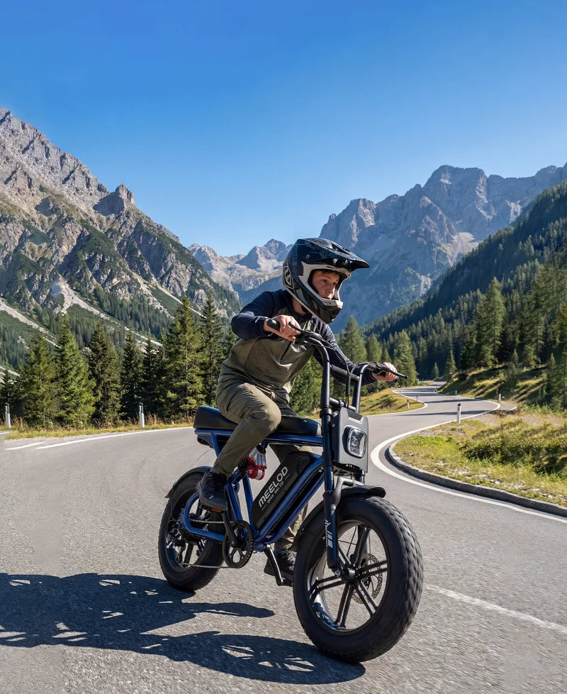 MEELOD   T16   Moped   Style   Ebike   –   Bluetooth,   RGB   Lights   &   NFC   Unlock