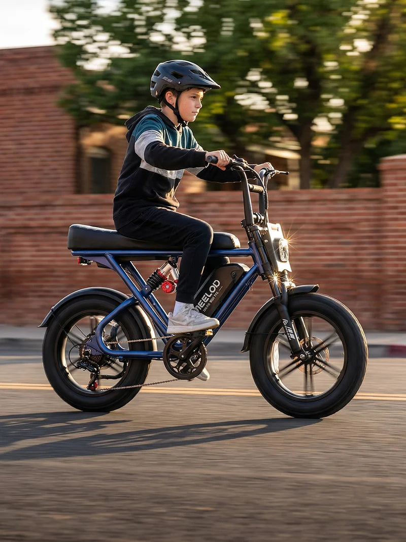 MEELOD   T16   Moped   Style   Ebike   –   Bluetooth,   RGB   Lights   &   NFC   Unlock