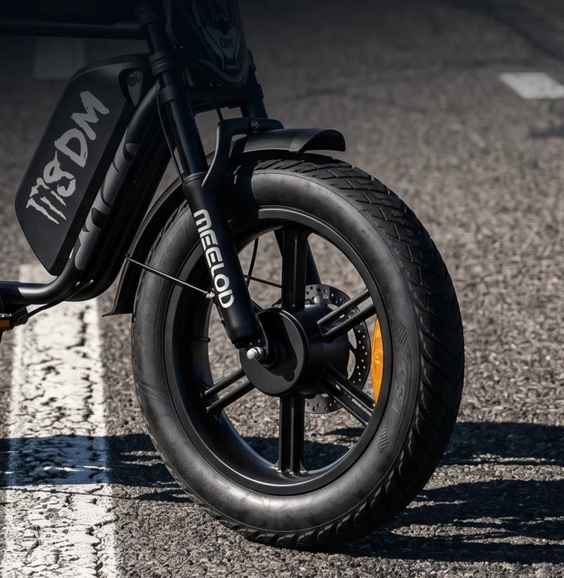 Meelod M8DM 2400W Dual Motor Dual Battery Fat Tire Ebike With Extended Double Seat
