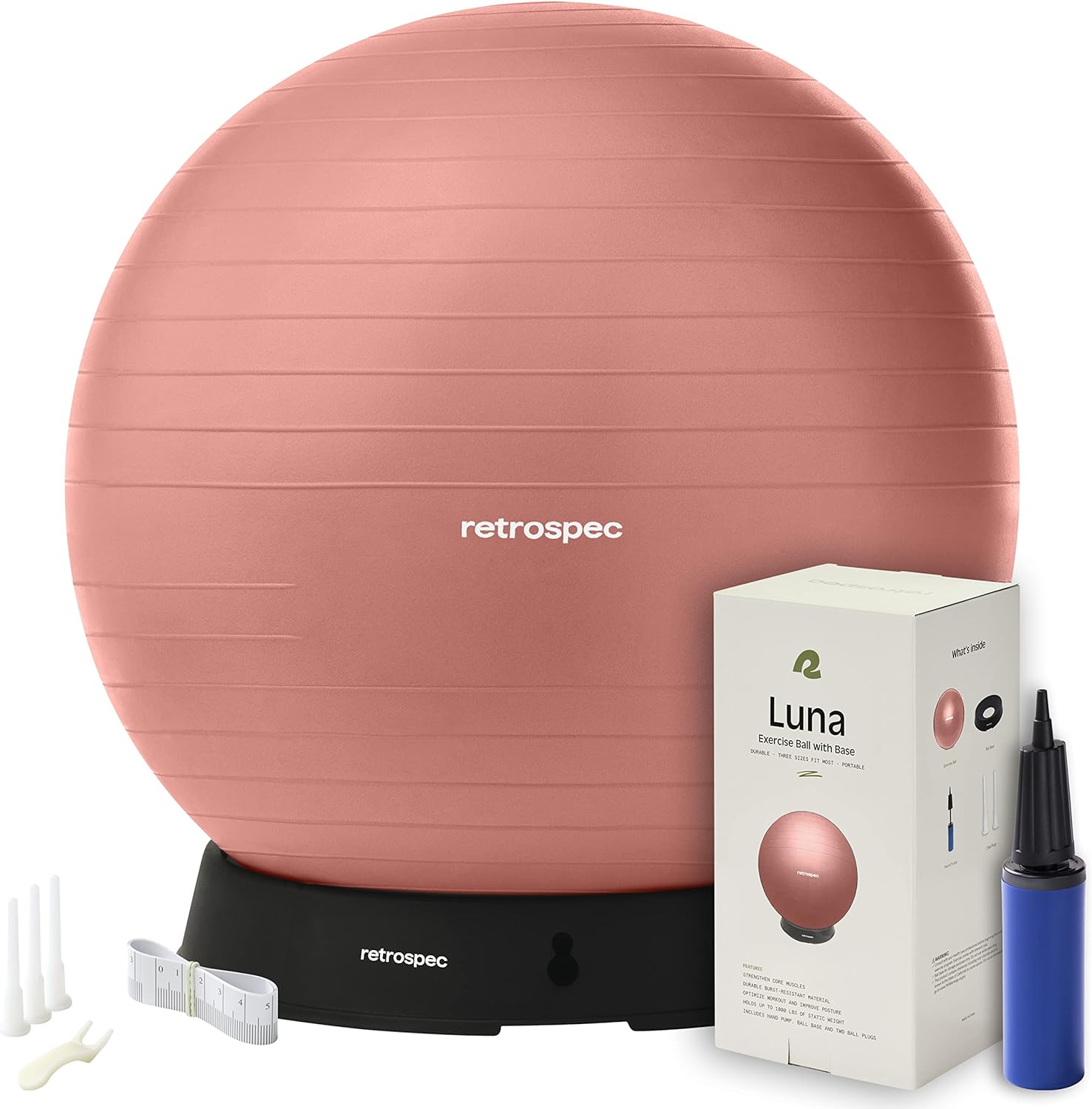 Ocean Blue Retrospec Luna Exercise Ball 65CM