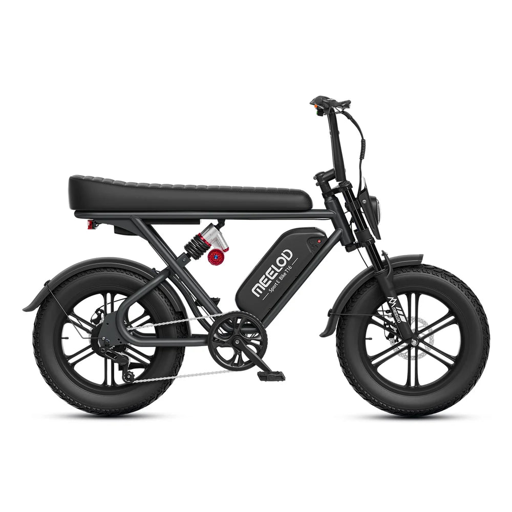 MEELOD   T16   Moped   Style   Ebike   –   Bluetooth,   RGB   Lights   &   NFC   Unlock