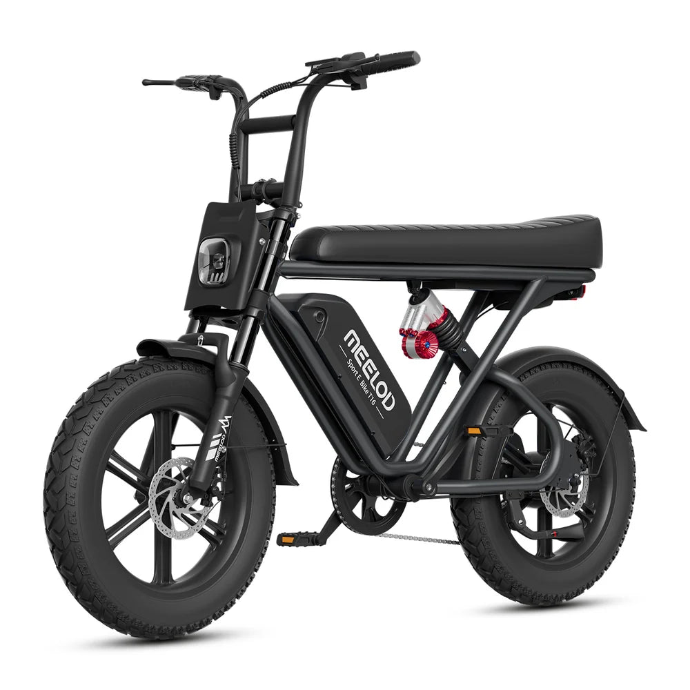 MEELOD   T16   Moped   Style   Ebike   –   Bluetooth,   RGB   Lights   &   NFC   Unlock