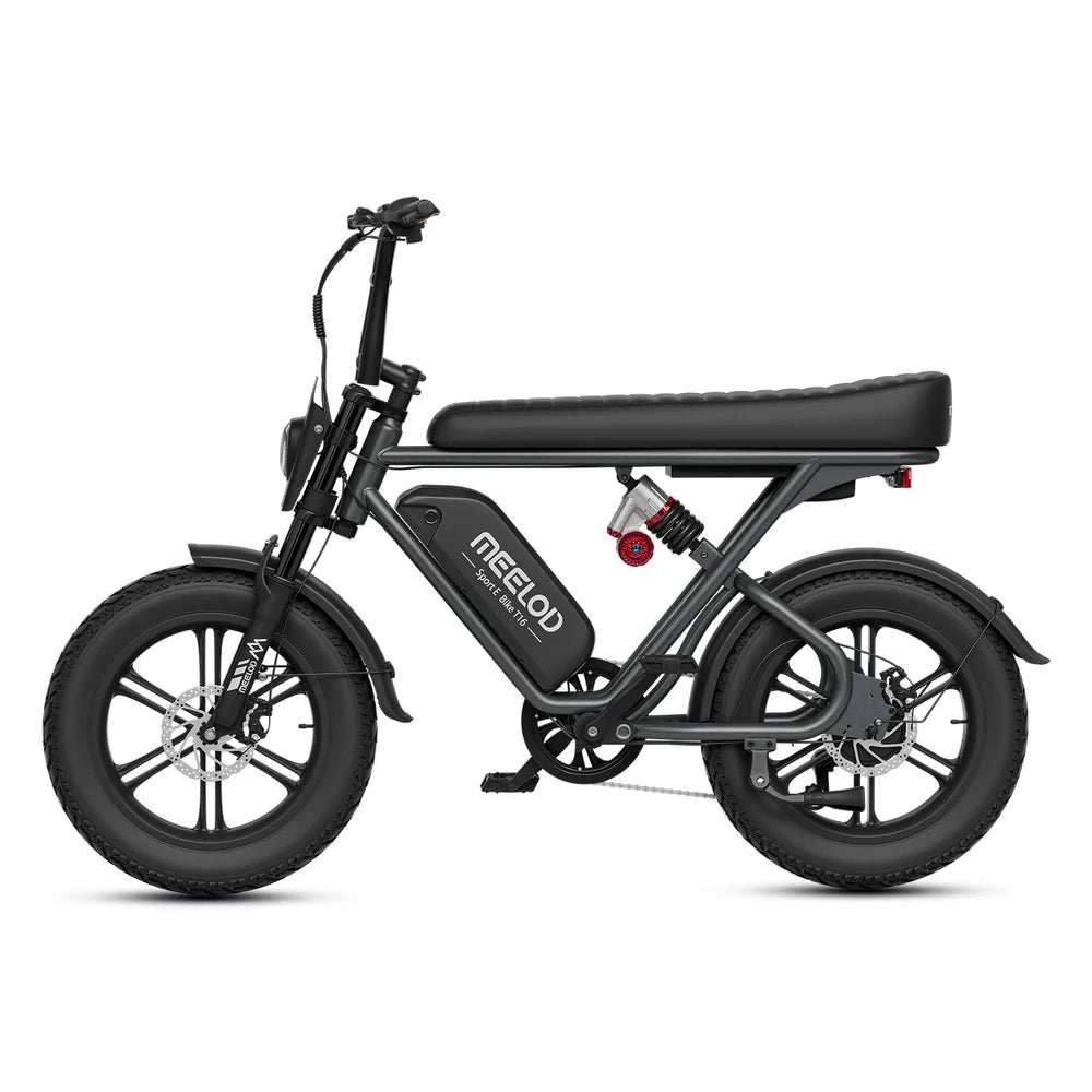 MEELOD   T16   Moped   Style   Ebike   –   Bluetooth,   RGB   Lights   &   NFC   Unlock