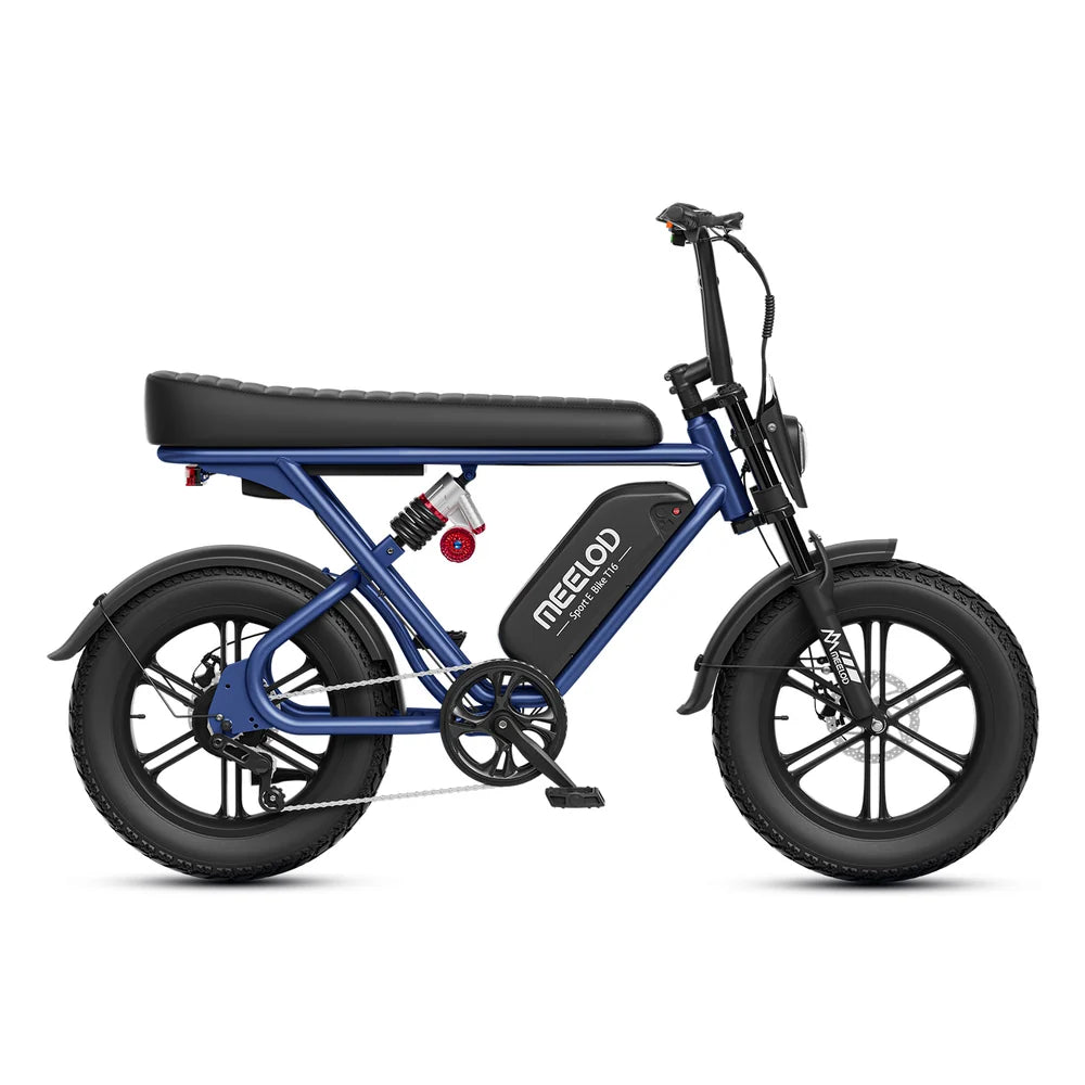 MEELOD   T16   Moped   Style   Ebike   –   Bluetooth,   RGB   Lights   &   NFC   Unlock