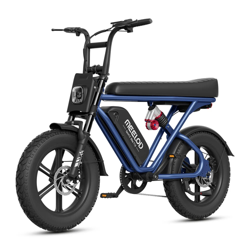 MEELOD   T16   Moped   Style   Ebike   –   Bluetooth,   RGB   Lights   &   NFC   Unlock