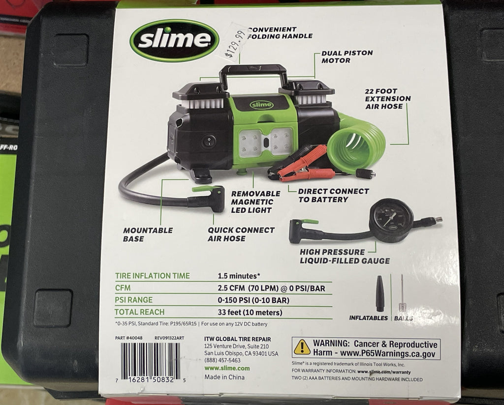 Slime Super Duty Pro Power Tire Inflator