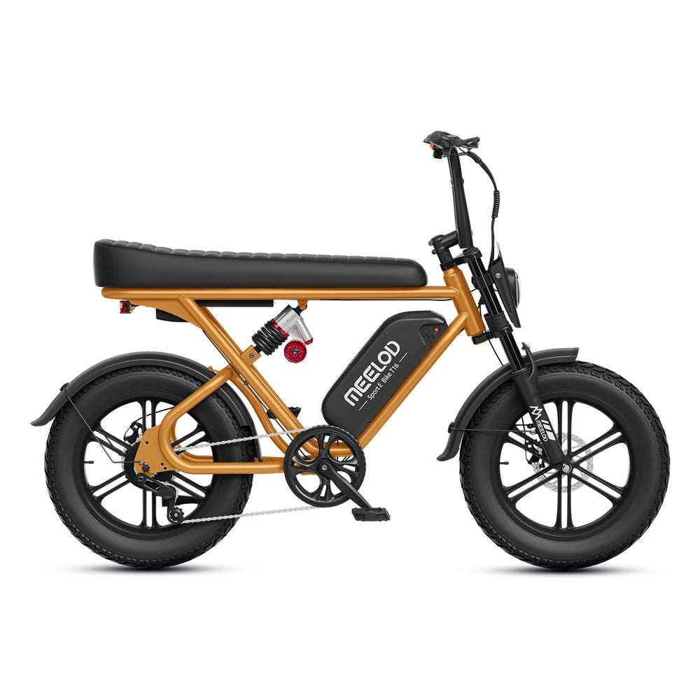 MEELOD   T16   Moped   Style   Ebike   –   Bluetooth,   RGB   Lights   &   NFC   Unlock