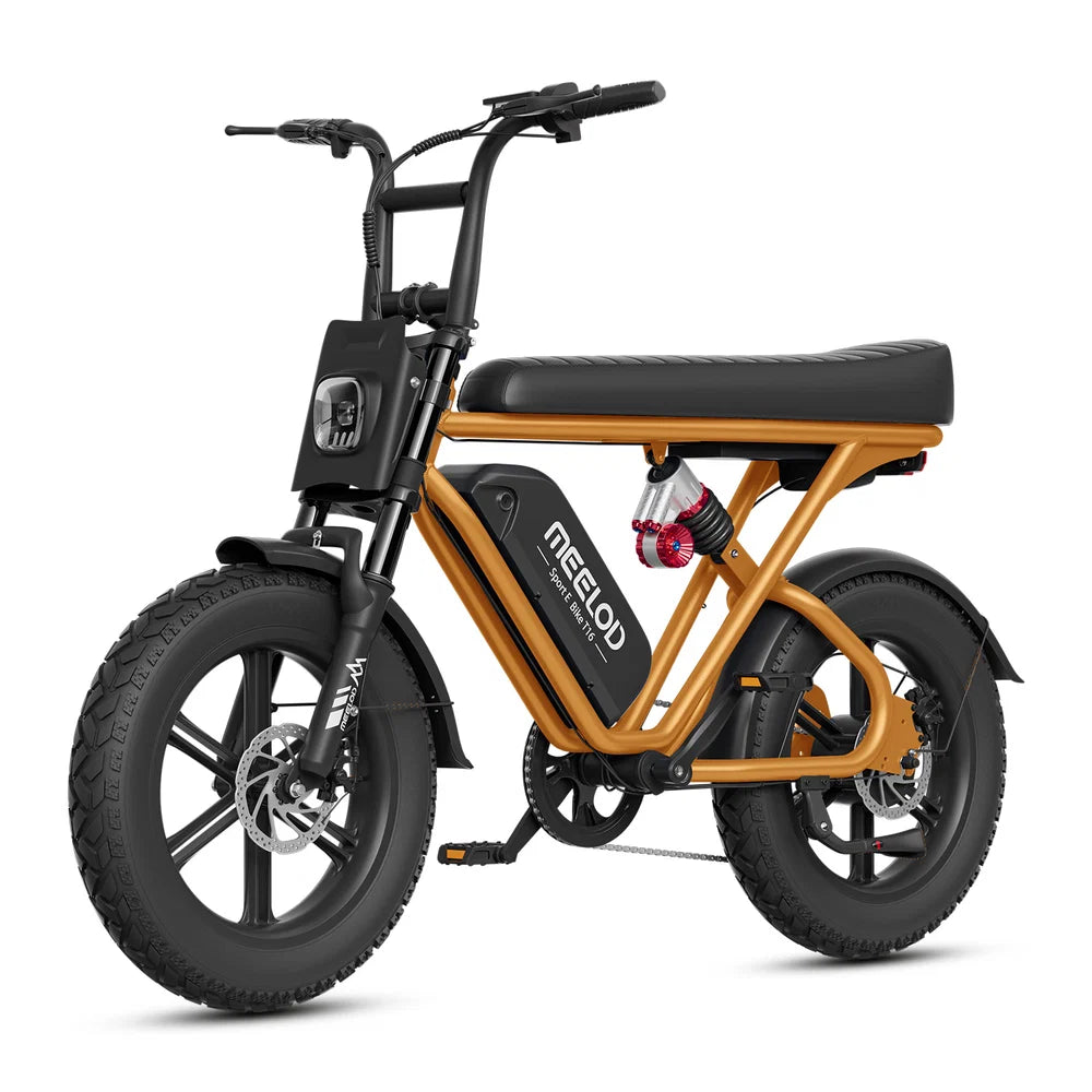 MEELOD   T16   Moped   Style   Ebike   –   Bluetooth,   RGB   Lights   &   NFC   Unlock
