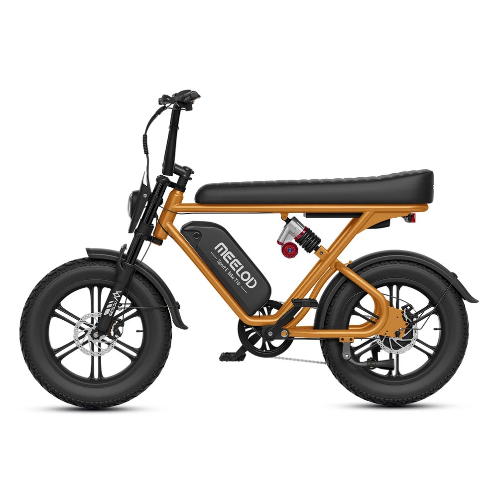 MEELOD   T16   Moped   Style   Ebike   –   Bluetooth,   RGB   Lights   &   NFC   Unlock