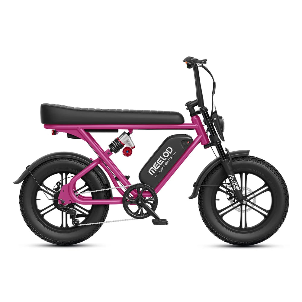 MEELOD   T16   Moped   Style   Ebike   –   Bluetooth,   RGB   Lights   &   NFC   Unlock