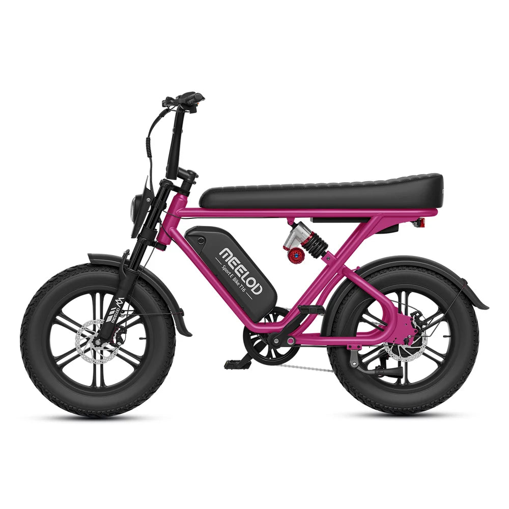 MEELOD   T16   Moped   Style   Ebike   –   Bluetooth,   RGB   Lights   &   NFC   Unlock