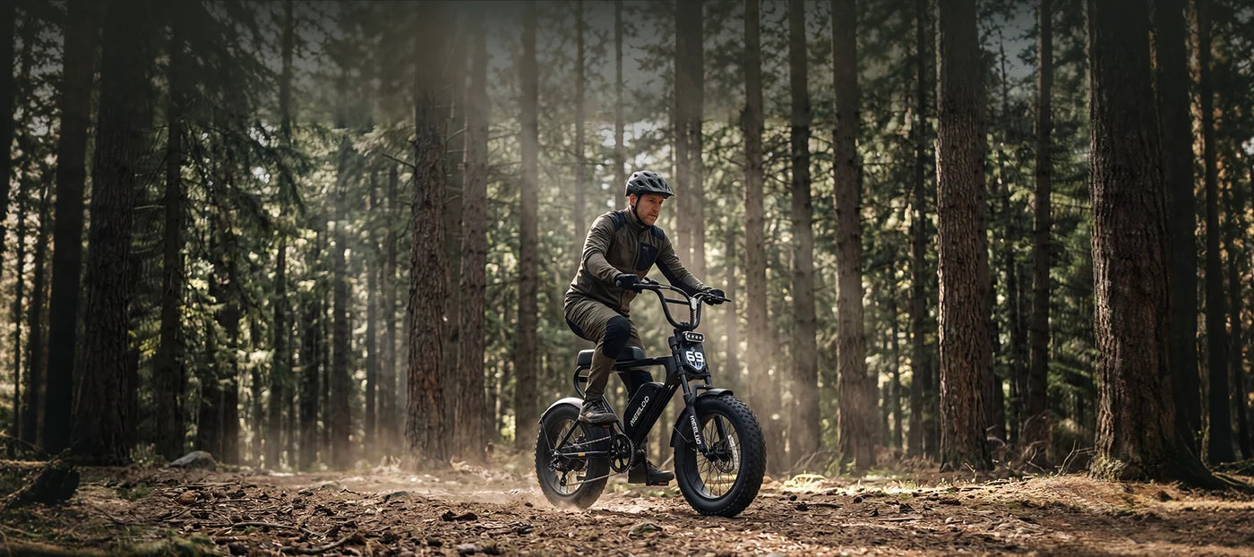 Meelod   DK200F   Moped-Style   Fat   Tire   Electric   Bike   for   Adults