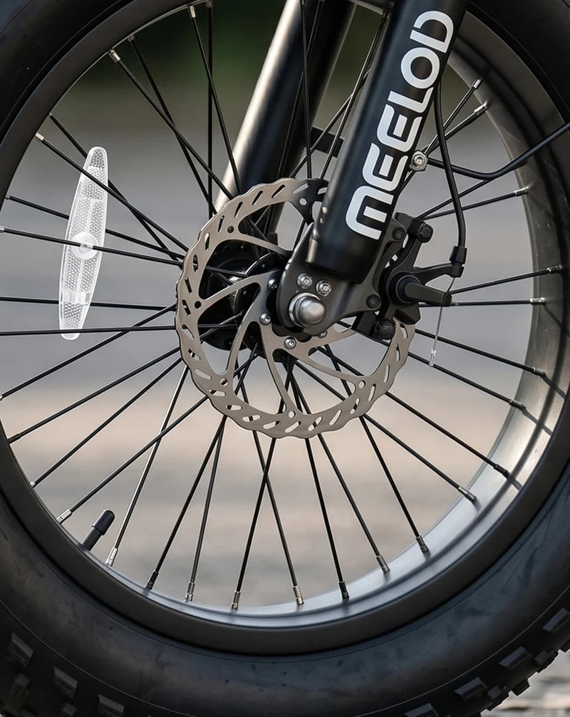 Meelod   DK200F   Moped-Style   Fat   Tire   Electric   Bike   for   Adults