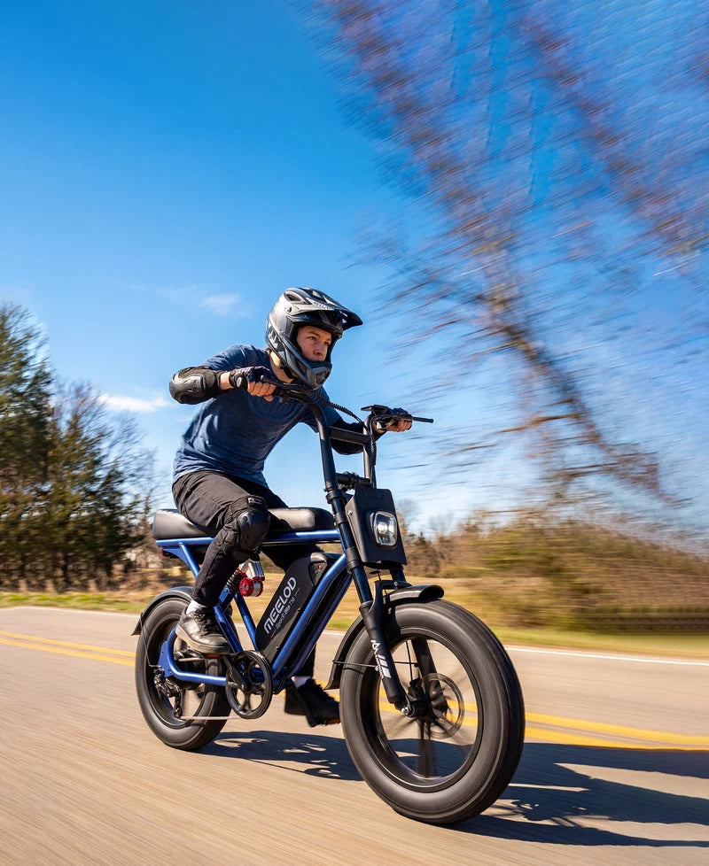 MEELOD   T16   Moped   Style   Ebike   –   Bluetooth,   RGB   Lights   &   NFC   Unlock